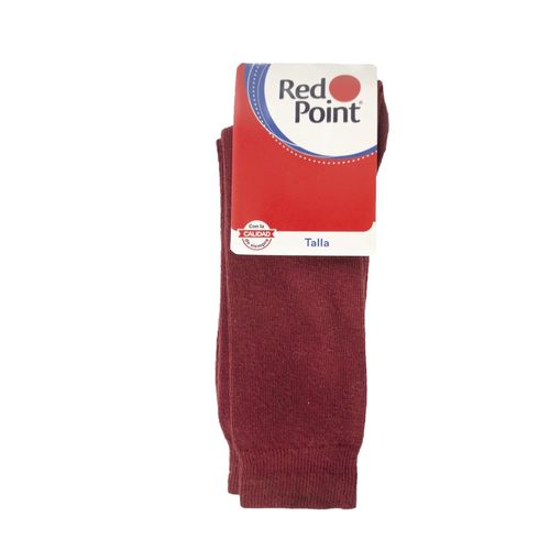 Calcetín Liso Red Point Para Niño En Color Vino - Talla 5-7