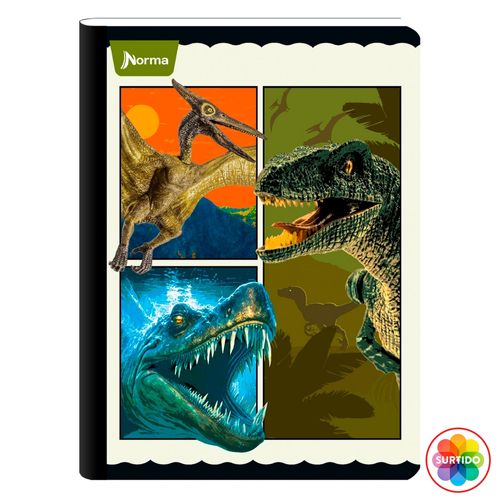 Cuaderno Norma, Dinosaurios, Surtido-100 hojas