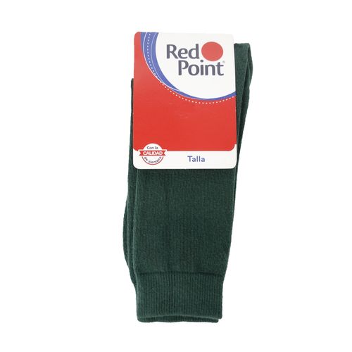 Calcetín Liso Red Point Para Niño En Color Verde Oscuro Talla 7-9
