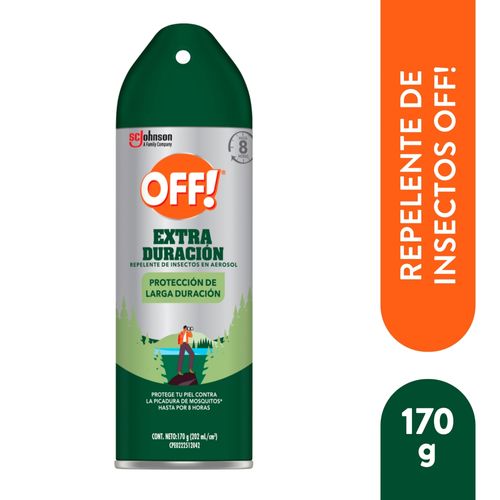 Repelente de Insectos OFF! Aerosol Extra Duración 170 g