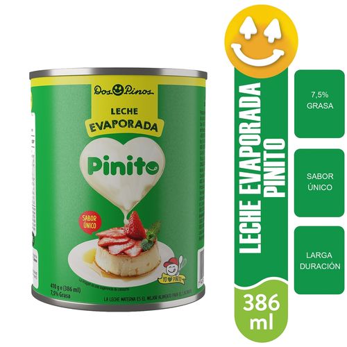 Leche Evaporada Dos Pinos Pinito Lata - 410g