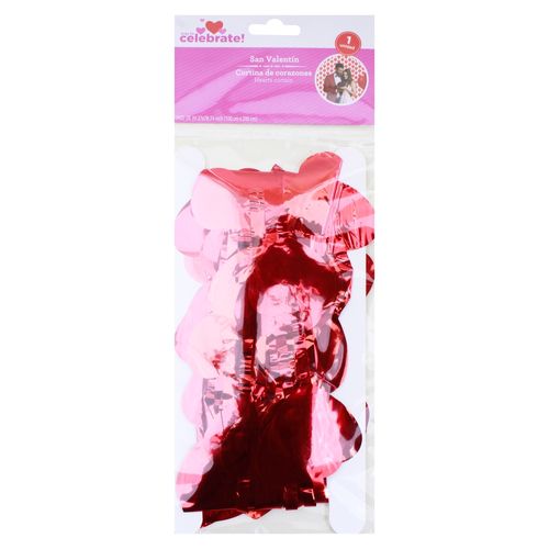 Cortina De Corazones 1pc Sv