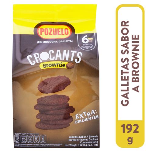 Galleta Pozuelo Crocants Brownie 192gr
