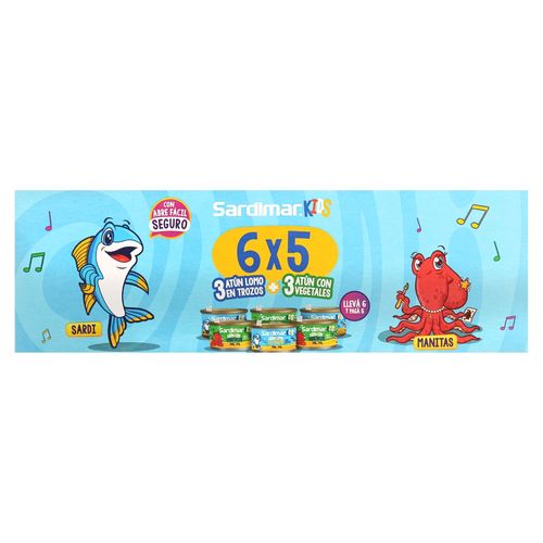 Sdm 6pack Trozos Y Vegetales Kids 630 Gr