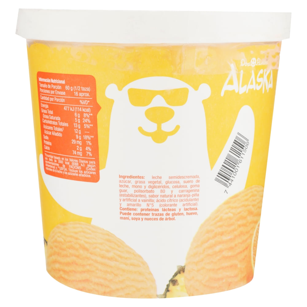 Comprar Helado Dos Pinos Alaska naranja piña - 972 g | Walmart Costa ...