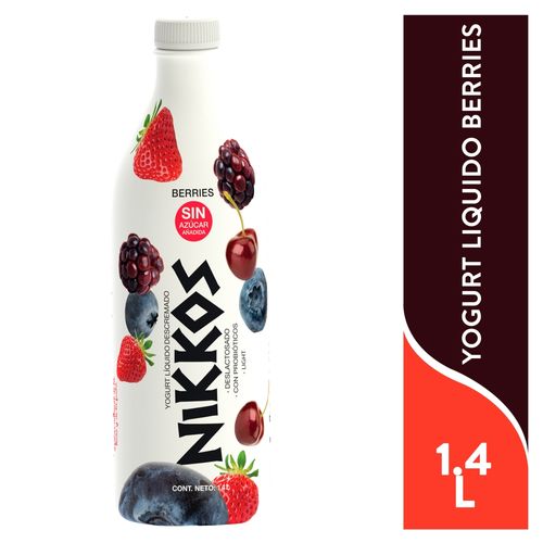 Yogurt Nikkos Berries Liquido 1400 Ml
