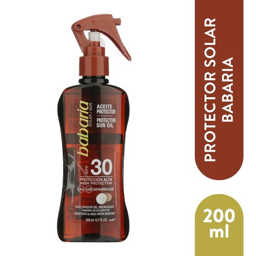 Bronceador Babaria spray aqua aloe FPS 25 - 300 ml
