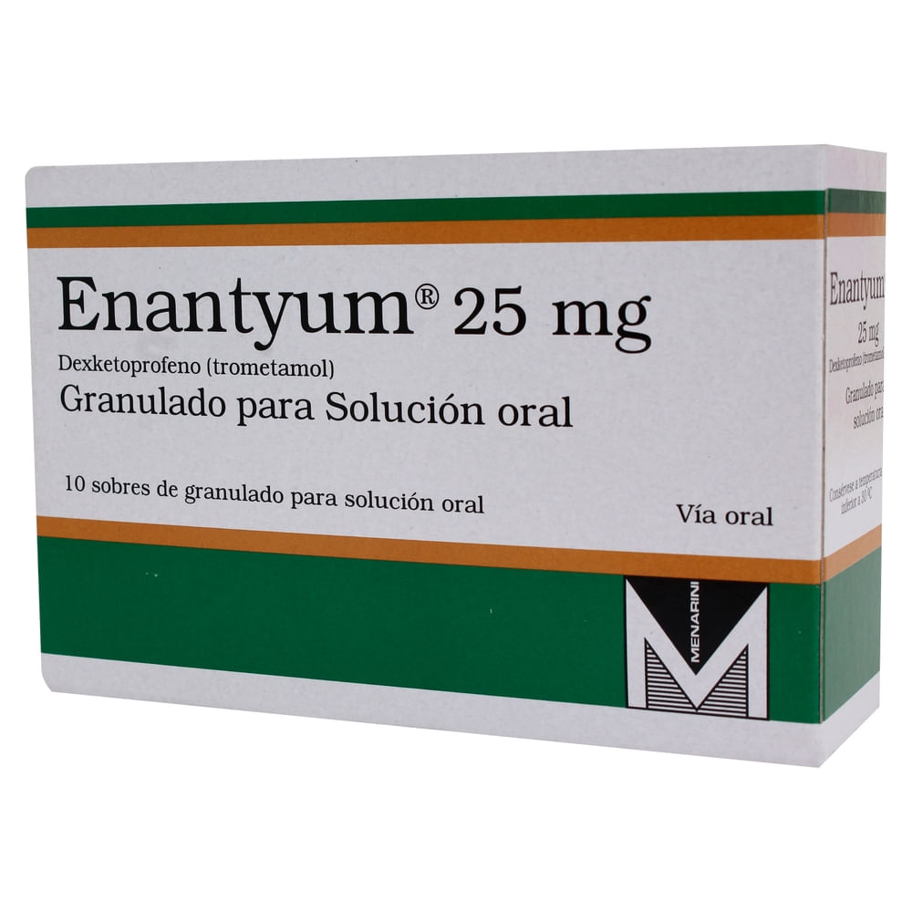 Enantyum Menarini 25 mg caja 10 sobres - Precio indicado por sobre ...