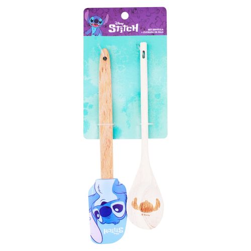 Set Stitch Espatula Y Cuchara Mad Y Sil