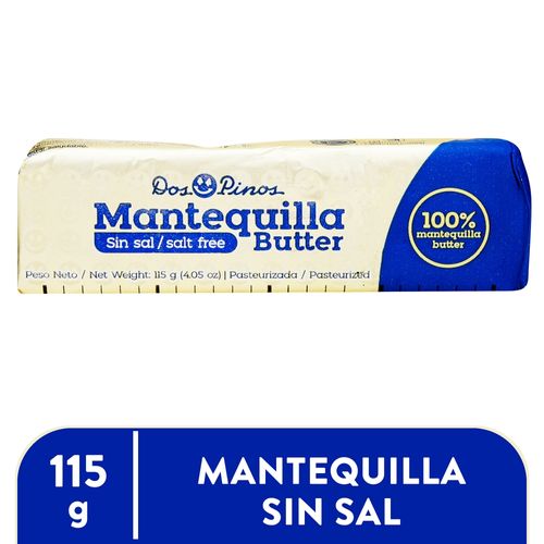 Mantequilla Dos Pinos Barra Sin Sal - 115Gr