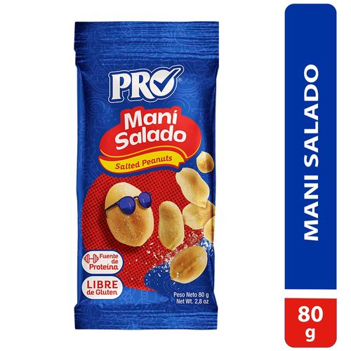 Mani Pro Salado Bolsa - 80 g