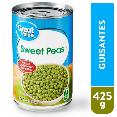 Guisantes Great Value En Lata - 425 g