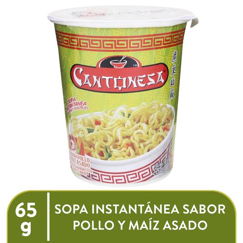 Sopa Vaso Cantonesa Pollo Maiz 65 Gr