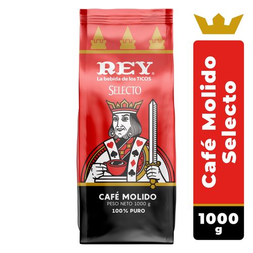 Café Rey Selecto 100% Puro Molido Tueste Medio - 1000 g