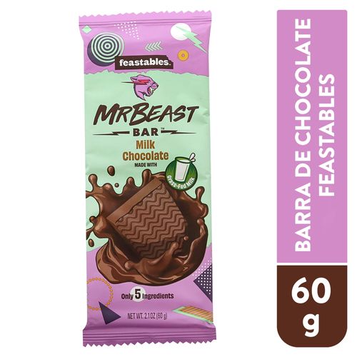 Chocolate Feastables Sabor Milk Chocolate - 60 g