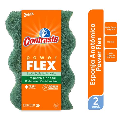 Esponja Contraste Power Flex - 2 Pack