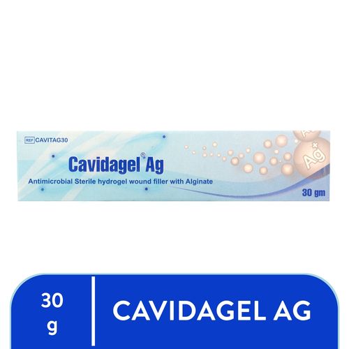 Hidrogel Cavidagel Ag con plata antimicrobiana - 30 g