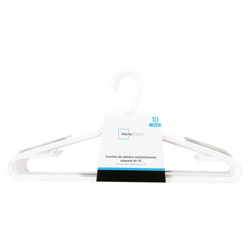 Perchas Plastico Antideslizante Pack 10