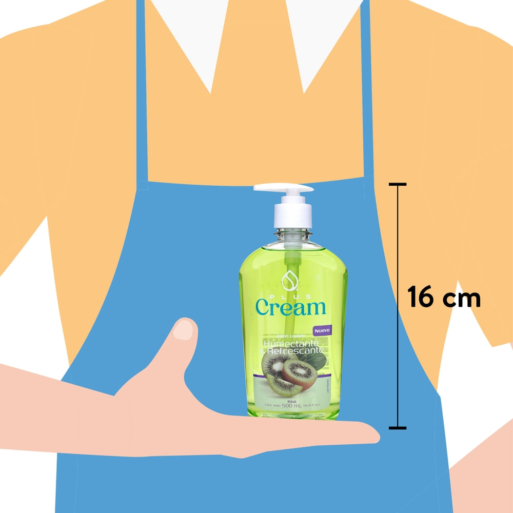 Comprar Jabón líquido Plus Cream kiwi -500 ml | Walmart Costa Rica