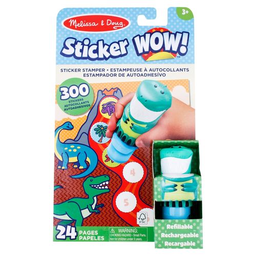 Melissa Doug Stick Wow Bloc Acti Dino