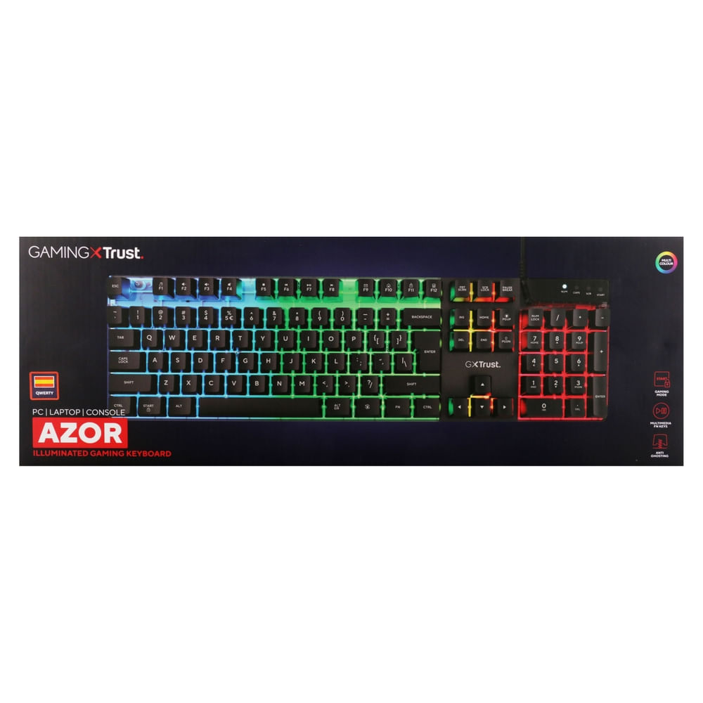 Teclado Gamer Trust Iluminado Negr 23823 - Walmart | Costa Rica