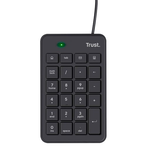 Teclado Numerico Trust Usb Negro 22221