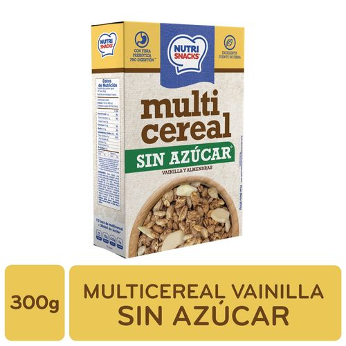 Multicereal Nutrisnacks Sin Azúcar De Vainilla Y Almendras - 300g