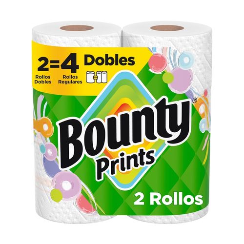 Toallas de Papel Bounty Select-A-Size, Rollos Dobles, 82 Hojas por Rollo, 2 Unidades