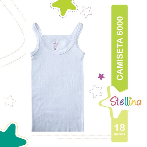 Camiseta Stellina Bebe 6000 T18M Blc