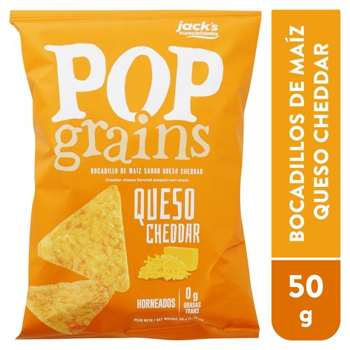 Snacks Jacks Pop Grains Queso - 50 g