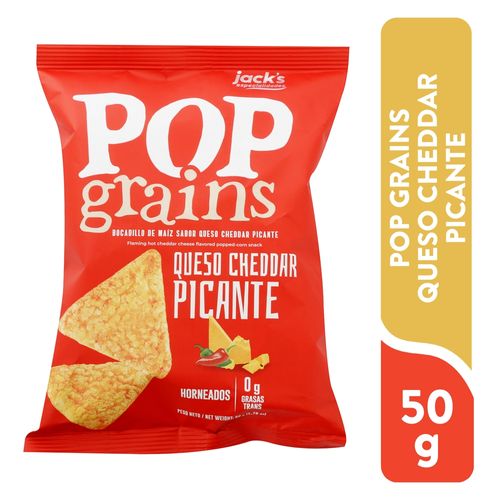 Snacks Jacks Pop Grains Queso Picante - 50 g