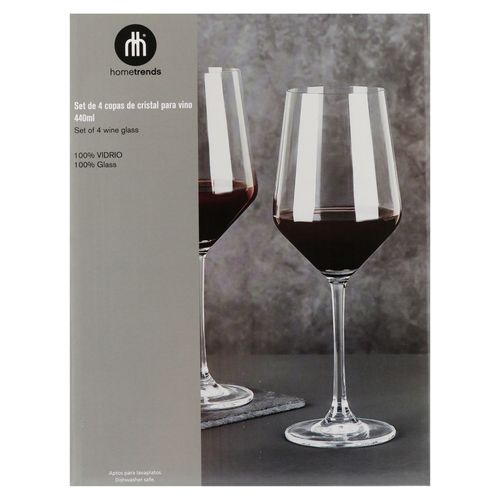 Set De 4 Copas Home Trends Cristal Para Vino