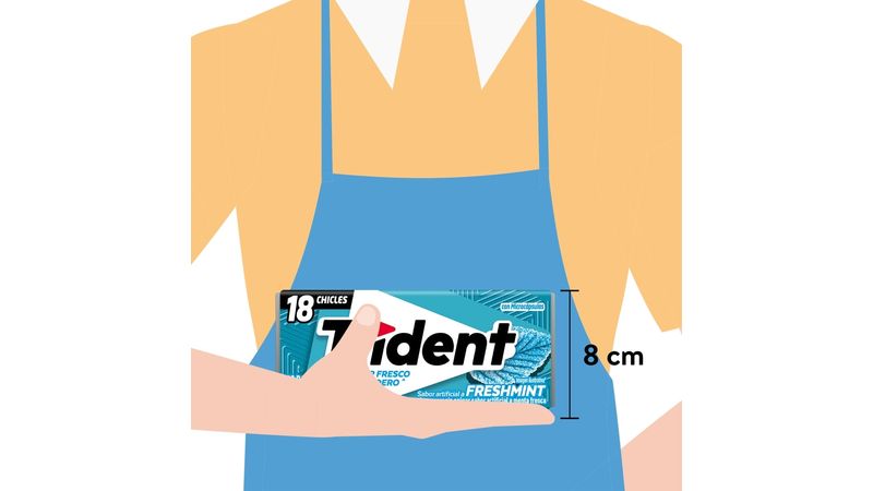 Comprar Chicle Trident Sin Azúcar Sabor Menta Fresca 18 Uds - 30.6