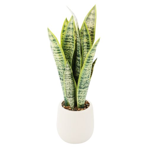 Planta Mainstays artificial maceta blanca 49 cm