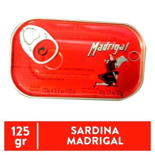 Sardina Madrigal en salsa de tomate - 125 g