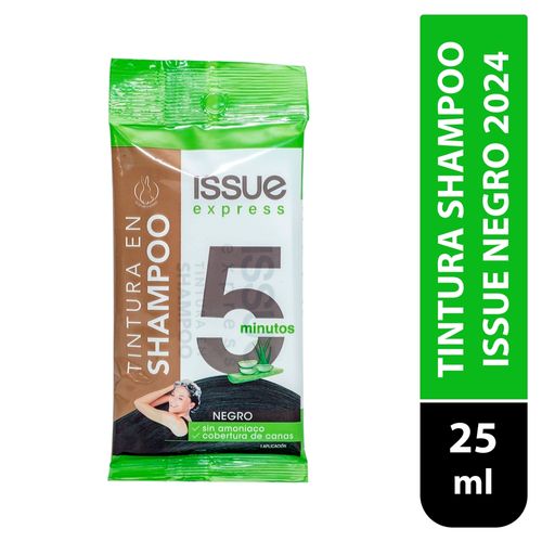 Tinte Issue en shampoo tono negro -25 ml