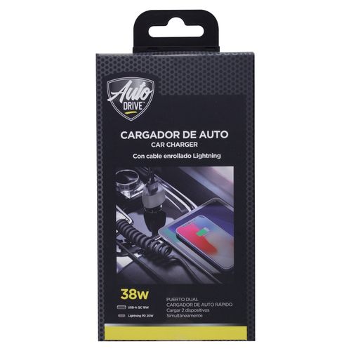 Cargador Para Auto Con Cable Para Tipo C