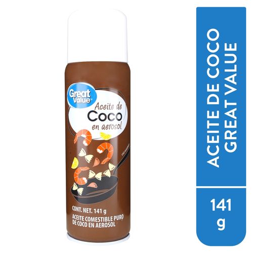 Aceite Great Value De Coco Spray D 141 G