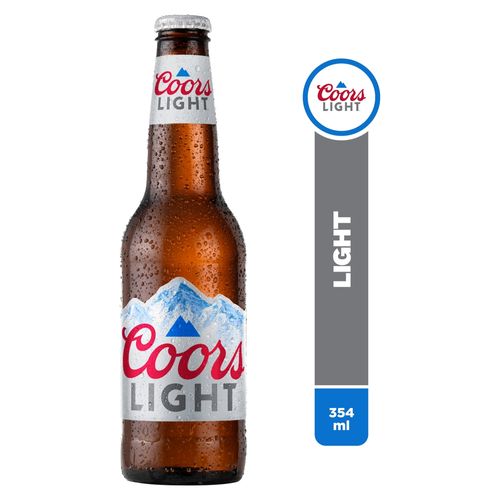 Cerveza Coors Light Botella -354 ml