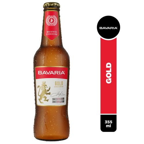Cerveza Botella Bavaria Gold Desechable - 350ml