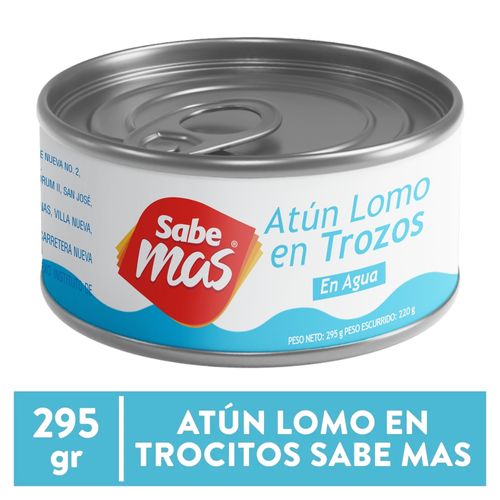 Atún Sabemas Lomo En Trozos En Agua - 295 g