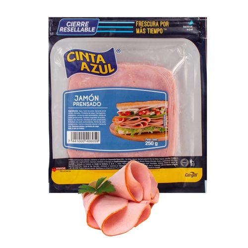 Jamón Cinta Azul Prensado De Cerdo - 250 g