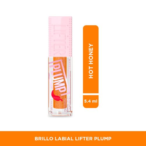 Brillo Labial Maybelline NY  Lifter Gloss Plump Hot Honey - 5.4 ml