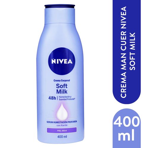 Crema Corporal Nivea humectante Soft Milk -400 ml