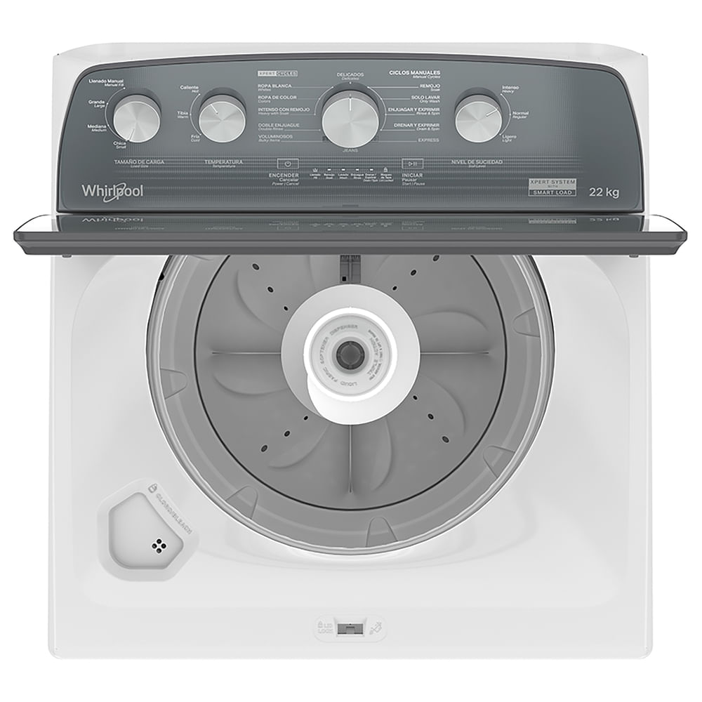 Lavadora Whirlpool 8MWTW2224WJM automática blanca capacidad 22 kg ...