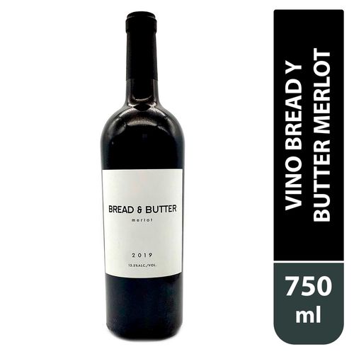 Vino Bread Y Butter Merlot 750 Ml