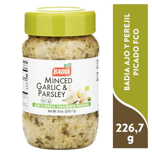 Picado Badia de ajo y perejil libre de gluten en frasco - 226.7 g