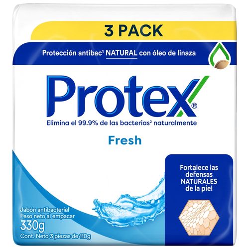 Jabón en Barra Antibacterial Protex Fresh  3 Pack - 110g