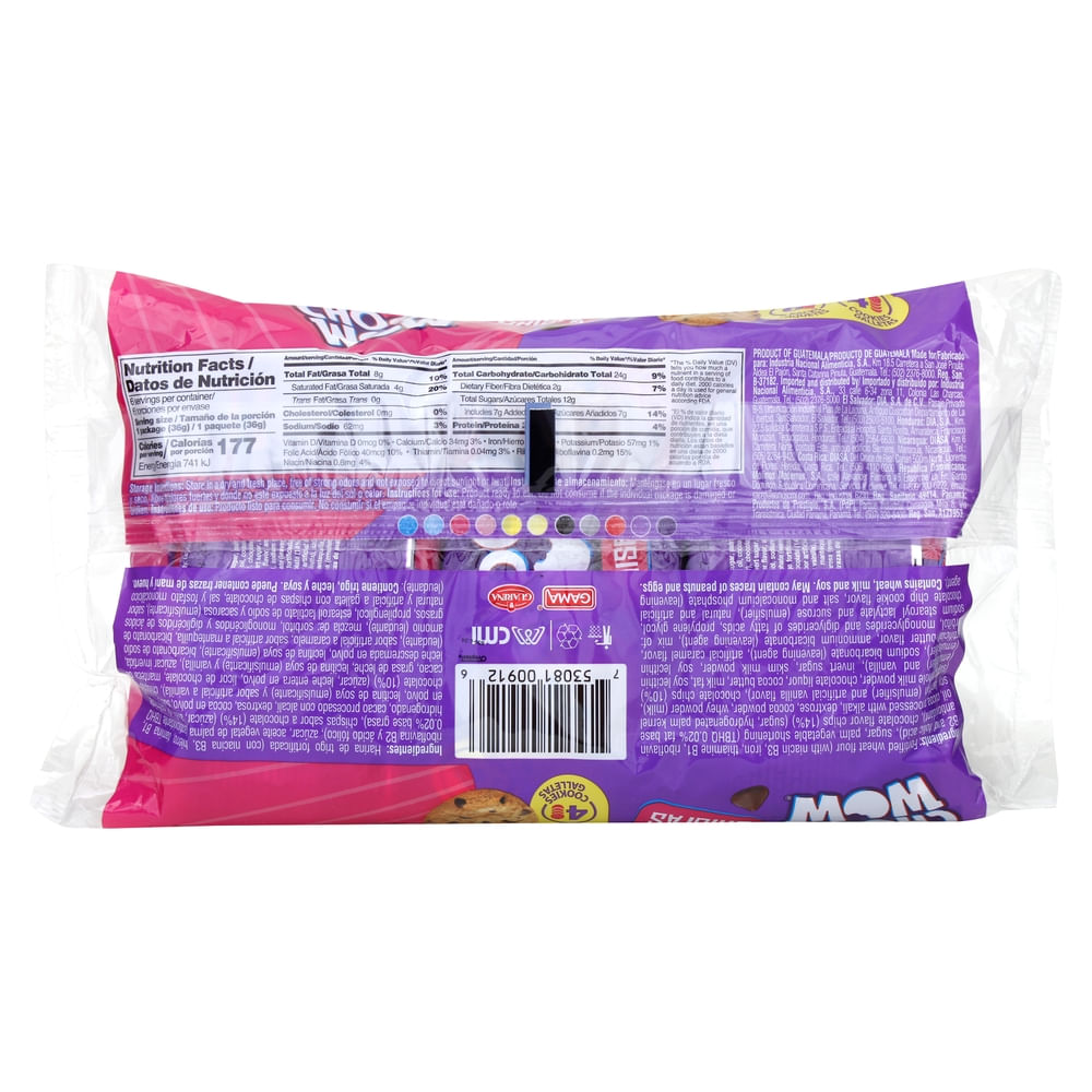 Comprar Galleta Chocowow Dulce Chispas 6 Unidades - 216 g