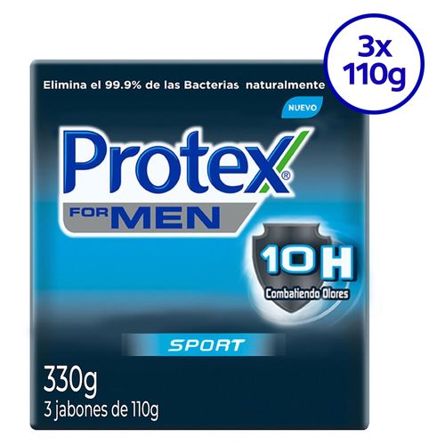 Jabón Protex Sport Men Antib 3Pack - 330 g